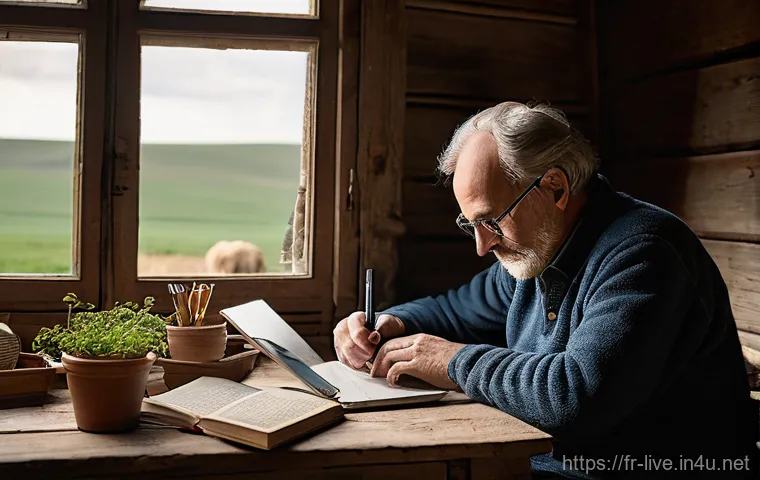 축산업 관련 블로그 운영법 - **Prompt:** "A medium shot of an authentic French farmer, perhaps a woman in her late 30s or early 4...